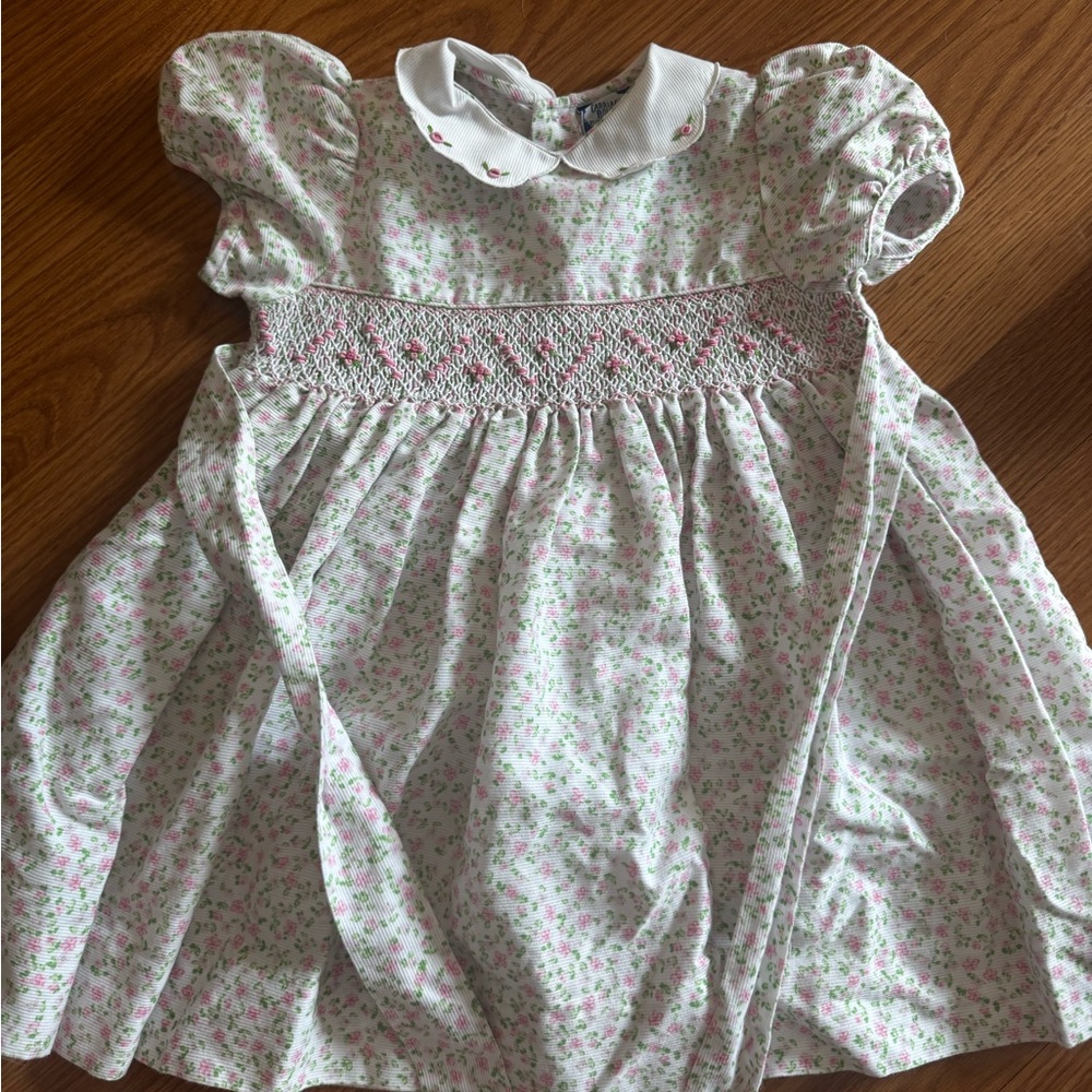 Floral Smocked Baby Dress